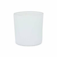 Bougie parfumée gardenia verre givré 1200 gr Blanc Waks