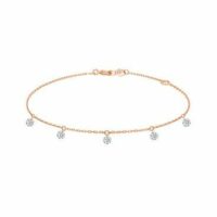 Bracelet 360° - 5 diamants - poids total 0