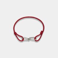 Bracelet Cord Wire S corde et argent Rouge Annelise Michelson