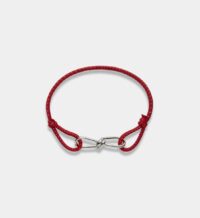 Bracelet Cord Wire S corde et argent Rouge Annelise Michelson