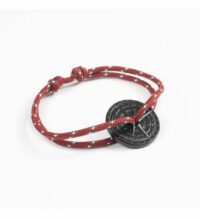 Bracelet Noir Asphalte - Le Littoral Rouge Le Vent à la Française