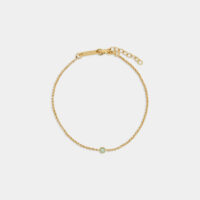 Bracelet Solitaire Vert Hanka In