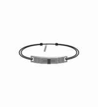 Bracelet argent onyx ajustable BR6 Gris Henko