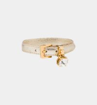 Bracelet en cuir Madras Jaune Miu Miu