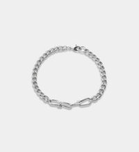Bracelet gourmette Double Wire argent Gris Annelise Michelson