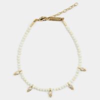 Bracelet perles Blanc Hanka In