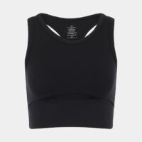 Brassière de sport base aérée élastiquée Noir Sweaty Betty