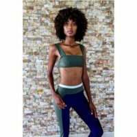 Brassière de yoga bandeau INDIA Vert Luz Collections