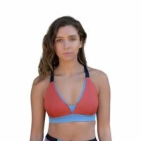 Brassière de yoga triangle AGATHE Rouge Luz Collections