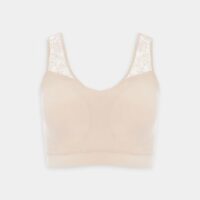 Brassière dentelle à coques SoftStretch Beige Chantelle