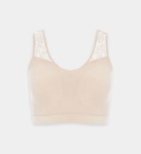 Brassière dentelle à coques SoftStretch Beige Chantelle