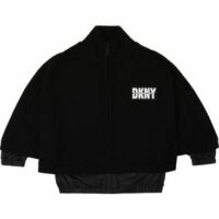 Cape en tricot Noir Dkny