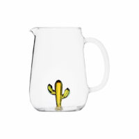 Carafe Cactus ambre vert verre 1