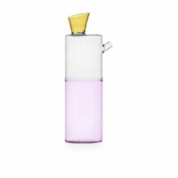 Carafe design en verre soufflé Milano Travasi jaune 1l Multicolore Ichendorf Milano