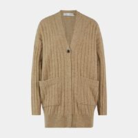 Cardigan mi long moucheté Beige Proenza Schouler