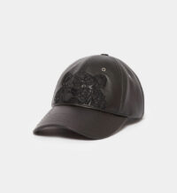 Casquette Tigre en cuir Noir Kenzo