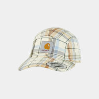 Casquette Vilay Cap siglée carreaux coton Beige Carhartt Wip