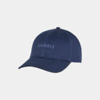 Casquette coton signature Bleu Hackett London