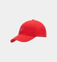 Casquette logo twill de coton Rouge Gant