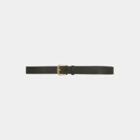 Ceinture Cafe en cuir Noir Soeur