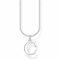 Chaîne lettre C Argent sterling 925 Gris Thomas Sabo