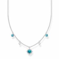 Chaîne pierre turquoise Argent sterling 925 Gris Thomas Sabo