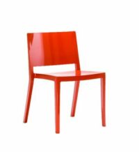 Chaise Lizz - finition mate - noir Orange Kartell