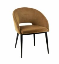 Chaise en velours SYRAH 79 cm Marron Pomax