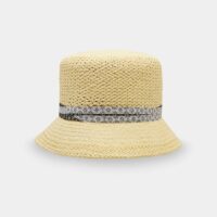 Chapeau cloche Mini Kendall paille Marron Maison Michel