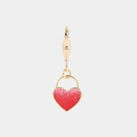 Charm pendentif Coeur Rose Rose Luj