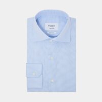 Chemise Ajustée en coton Bleu Figaret