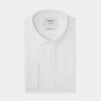 Chemise Ajustée en popeline Blanc Figaret