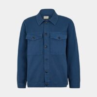 Chemise Colin oversize coton canvas Bleu Nudie Jeans