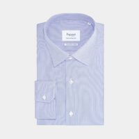 Chemise Contemporaine coton rayé Bleu Figaret