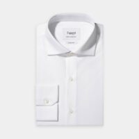 Chemise Contemporaine en façonné Blanc Figaret