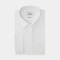 Chemise Contemporaine en popeline Blanc Figaret