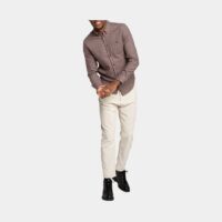 Chemise Herman imprimée Marron Olow