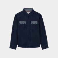 Chemise Paco droite coton denim Bleu Catimini