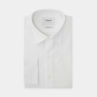 Chemise Prestige Contemporaine en popeline Blanc Figaret