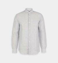 Chemise Reja droite lin et coton à rayures Blanc Comptoir GL