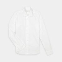 Chemise Tom slim en sergé de coton Blanc Agnes B.