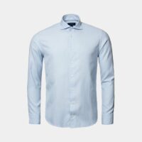 Chemise ajustée unie Bleu Eton