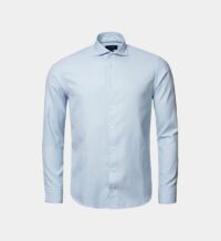 Chemise ajustée unie Bleu Eton