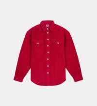 Chemise ample coton velours milleraies Rouge Wrangler