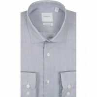 Chemise cintrée rayée marine REPASSAGE FACILE Bleu Atelier Privé