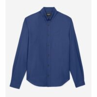 Chemise coton à cœur brodé Bleu The Kooples