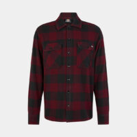 Chemise droite Sacramento carreaux flanelle coton Rouge Dickies