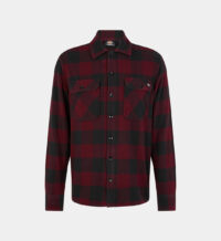 Chemise droite Sacramento carreaux flanelle coton Rouge Dickies