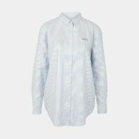 Chemise droite Saint Ger C'est La Vie rayures Blanc Maison Labiche