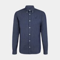 Chemise droite chambray coton logo Bleu North Sails